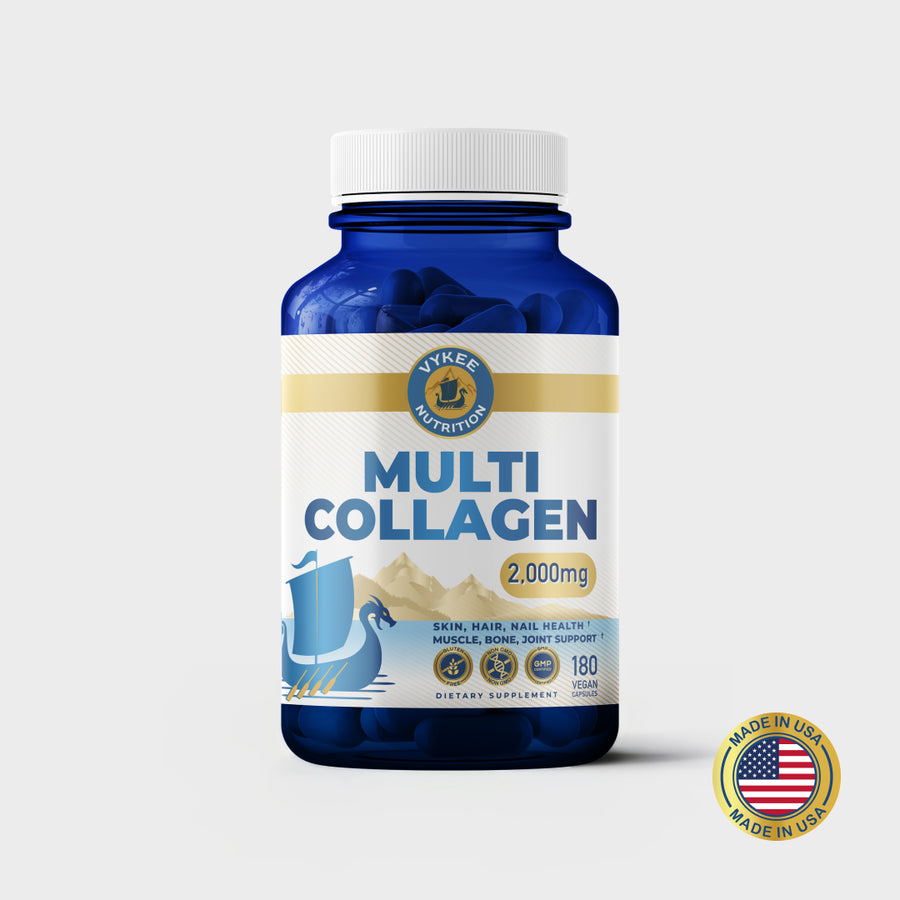 Bottle of Vykee Nutrition Multi Collagen Capsules