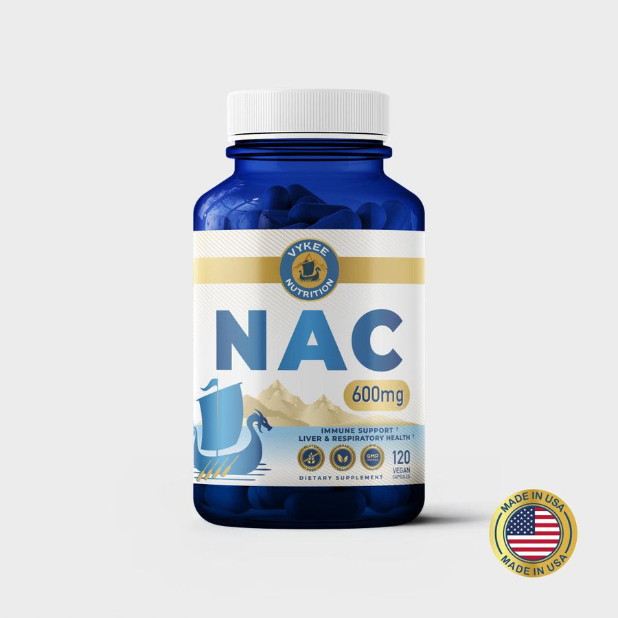 Bottle of Vykee Nutrition NAC Capsules